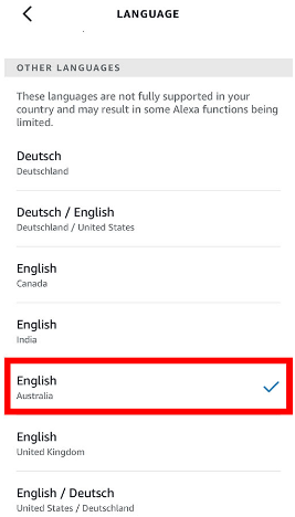 select the language