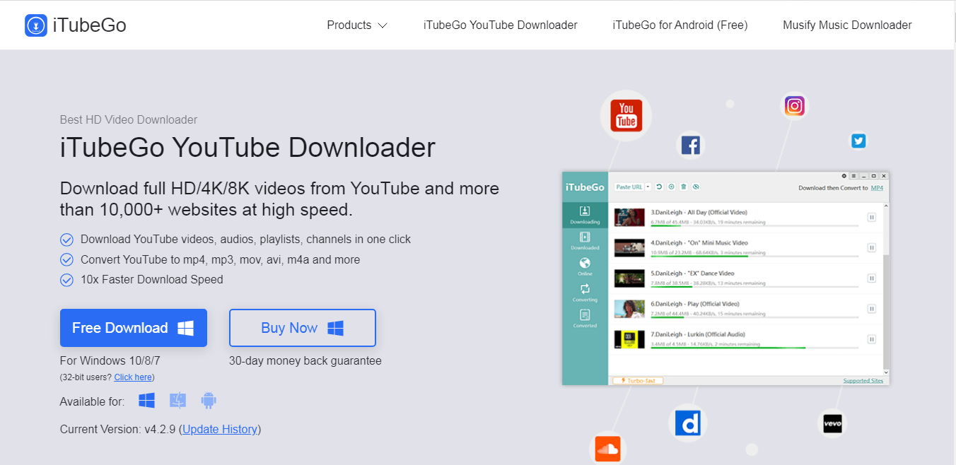 iTubeGo YouTube Downloader